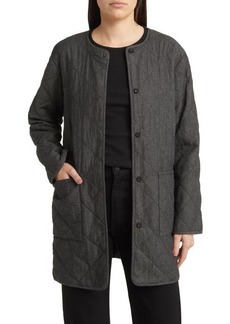 Eileen Fisher Quilted Organic Cotton Coat
