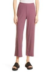 Eileen Fisher Rib Ankle Pant in Fig at Nordstrom