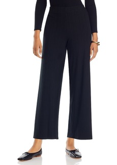 Eileen Fisher Ribbed Wide Leg Ankle Pants