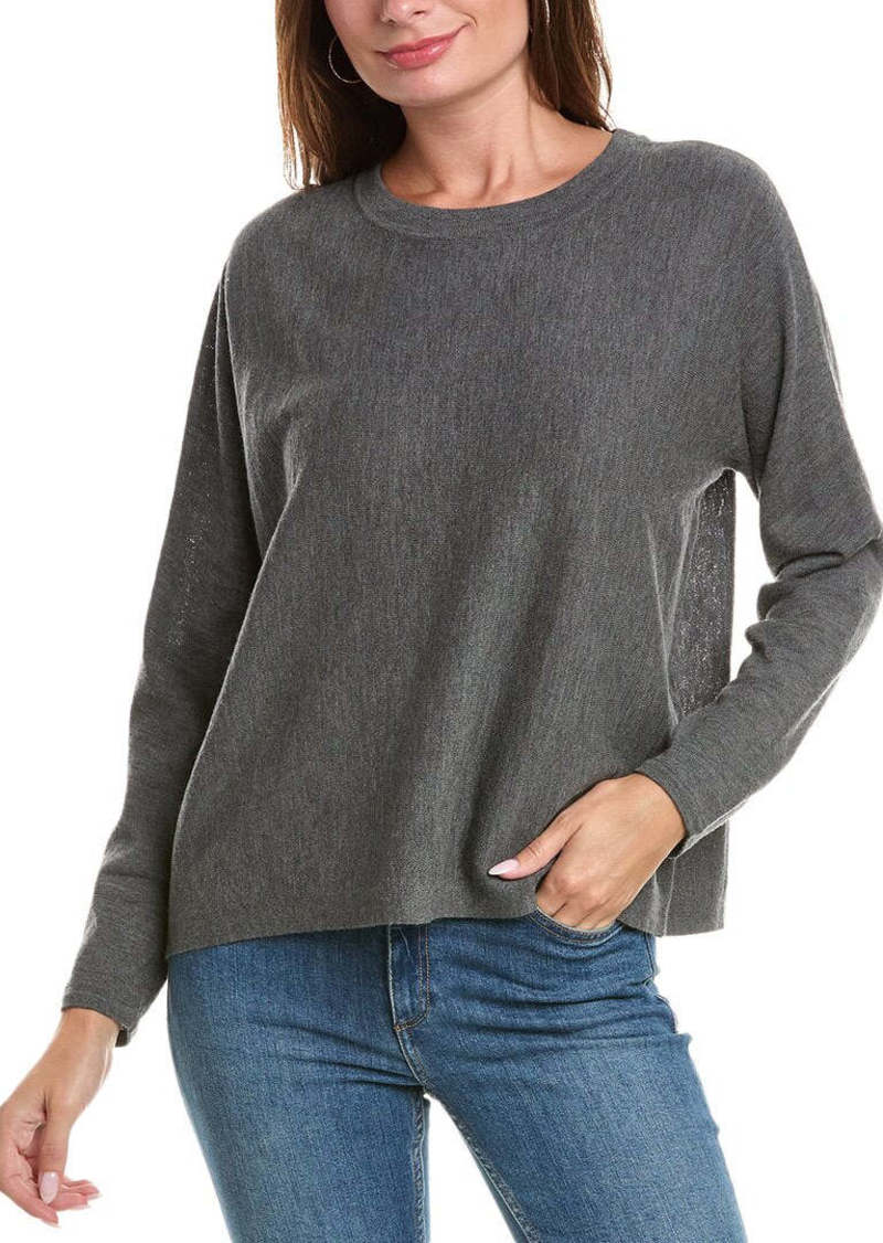 EILEEN FISHER Round Neck Wool Top