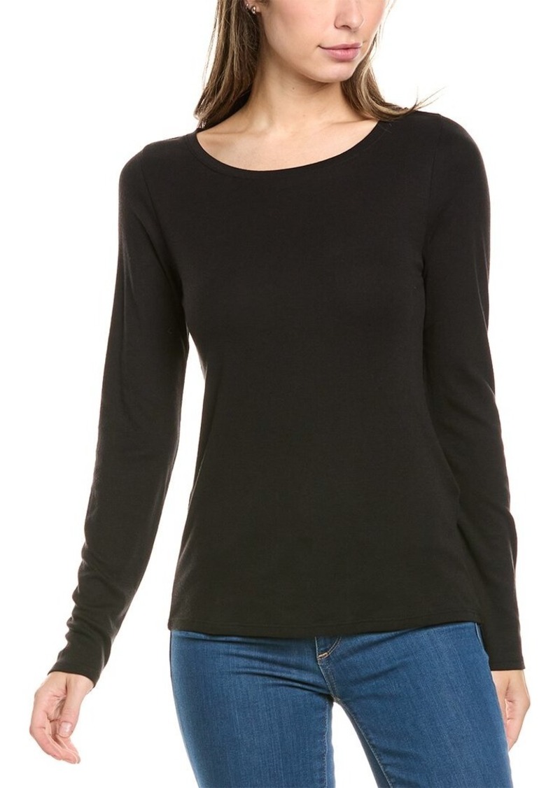 EILEEN FISHER Scoop Neck Slim Top