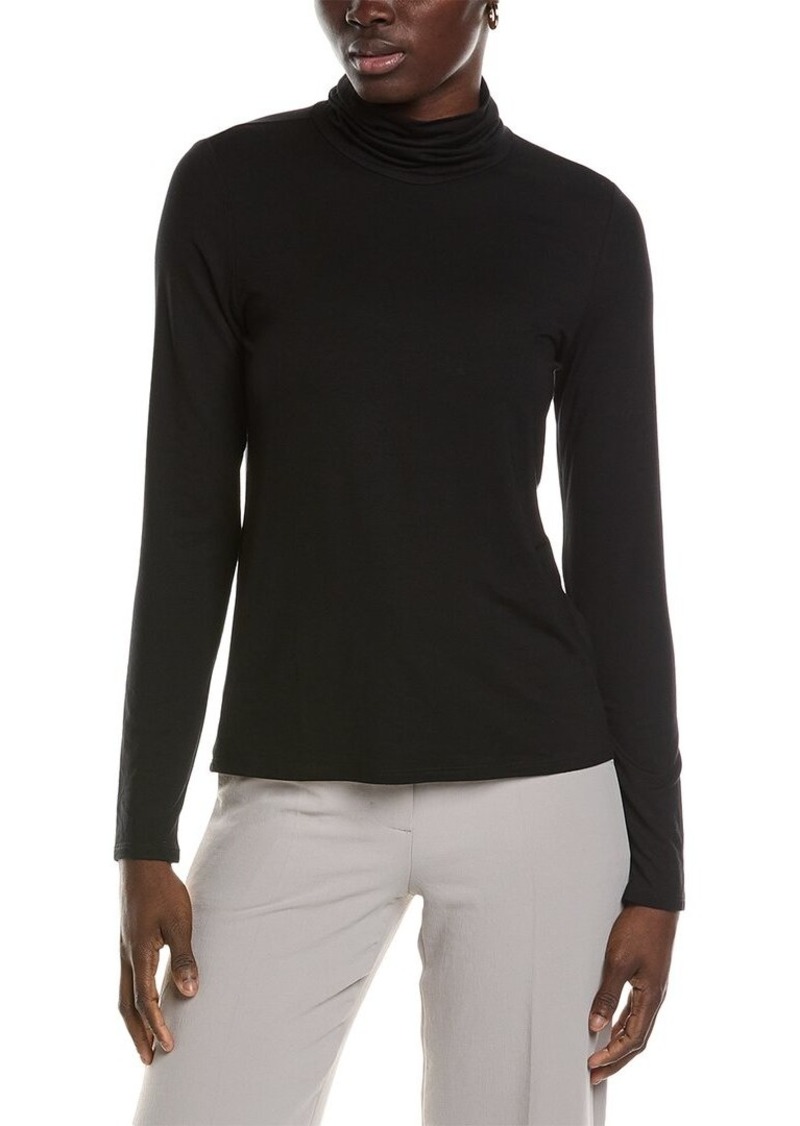 EILEEN FISHER Scrunch Neck Top