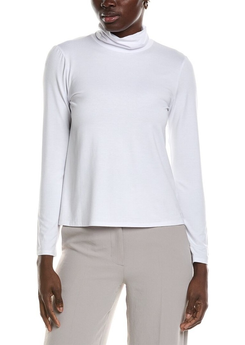 EILEEN FISHER Scrunch Neck Top