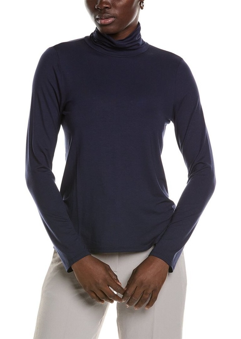 EILEEN FISHER Scrunch Neck Top