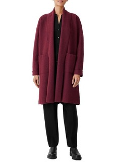 Eileen Fisher Shawl Collar Wool Coat