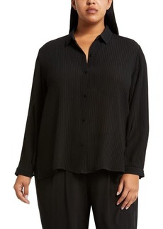 Eileen Fisher Silk Button-Up Shirt