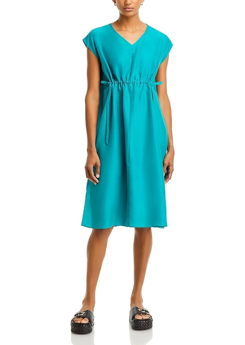 Eileen Fisher Silk Cap Sleeve Dress