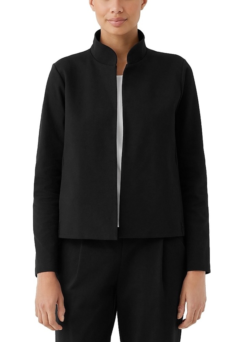 Eileen Fisher Stand Collar Cropped Jacket