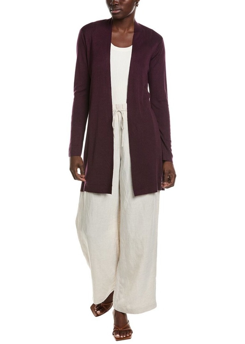 EILEEN FISHER Straight Silk-Blend Cardigan