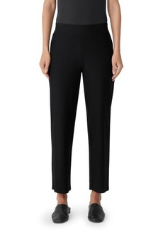 Eileen Fisher Stretch Crepe Ankle Crop Straight Leg Pants