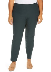 Eileen Fisher Stretch Crepe Slim Ankle Pants (Plus Size)