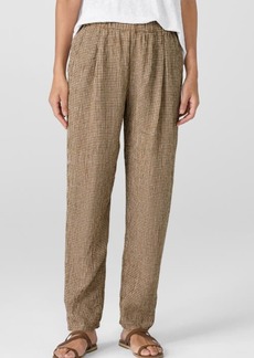 Eileen Fisher Tapered Organic Linen Ankle Pants