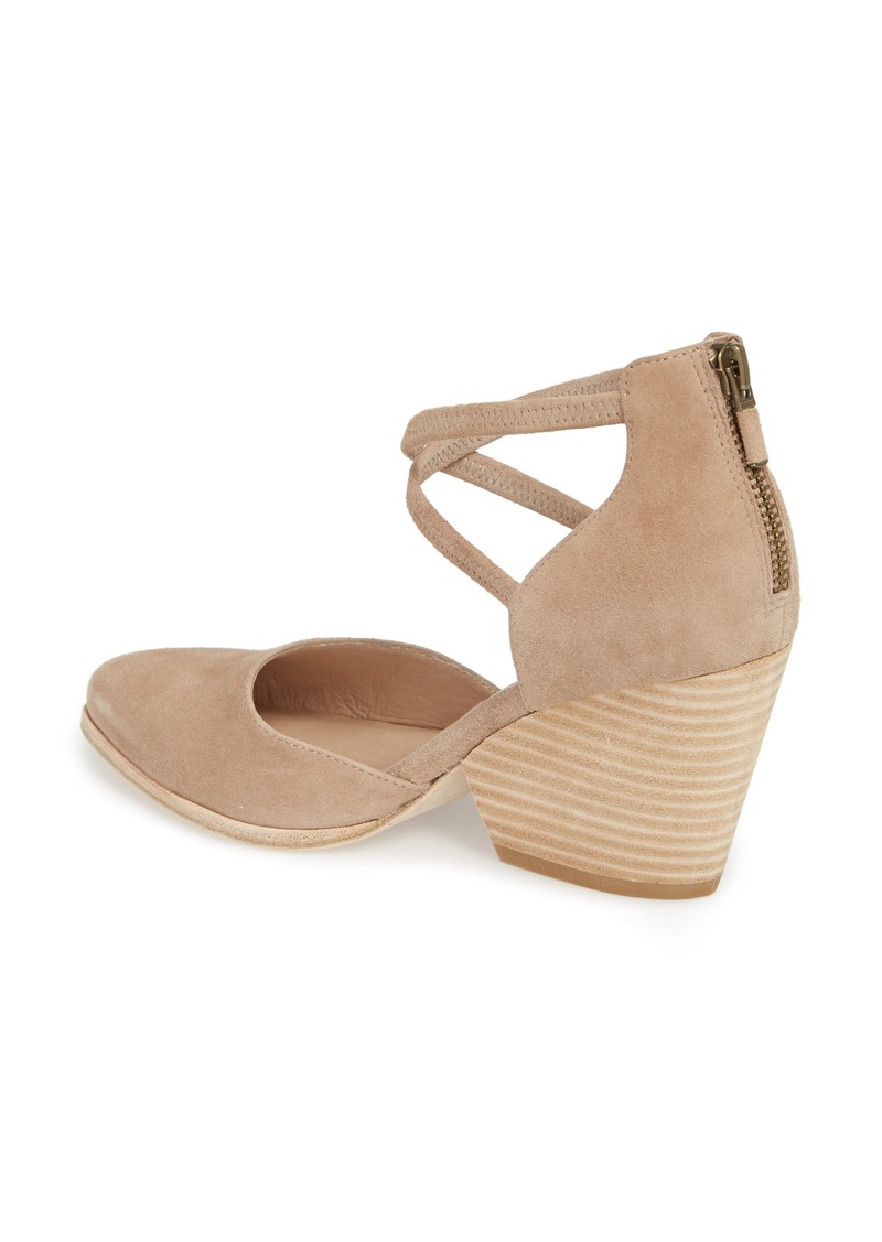 eileen fisher tilda stacked heel pump