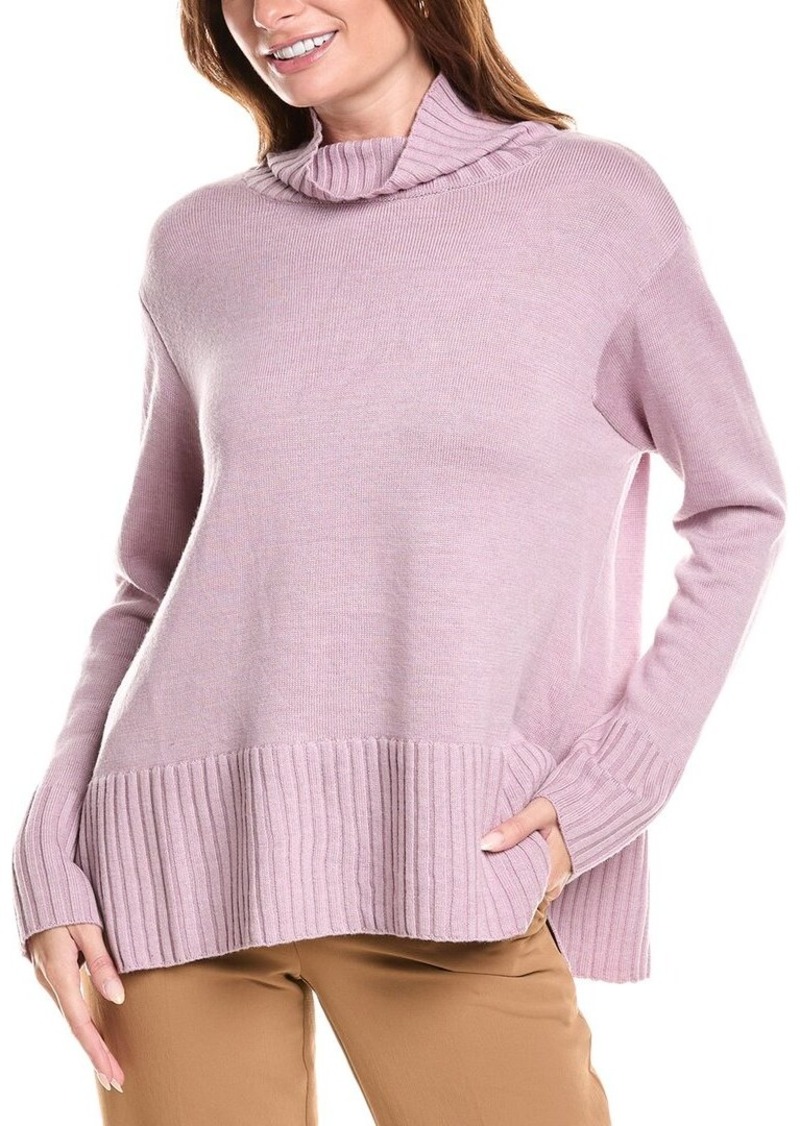 EILEEN FISHER Turtleneck Wool Pullover