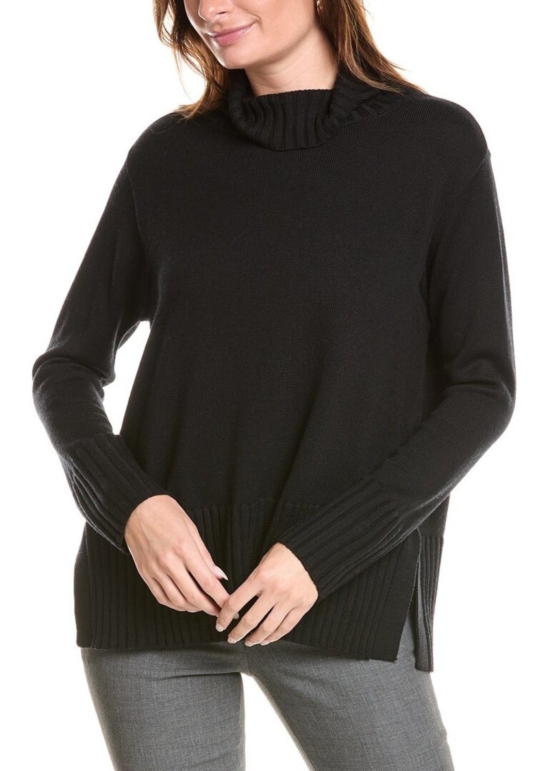 EILEEN FISHER Turtleneck Wool Pullover