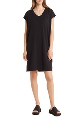 Eileen Fisher V-Neck Dress in Black at Nordstrom Rack