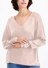 Eileen Fisher V-Neck Drop-Shoulder Sweater