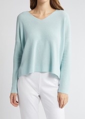 Eileen Fisher V-Neck Organic Cotton Pullover Sweater