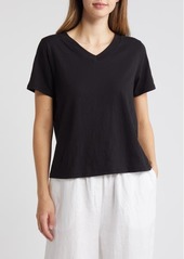 Eileen Fisher V-Neck Organic Cotton T-Shirt