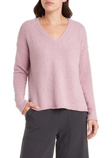 Eileen Fisher V-Neck Slit Sweater