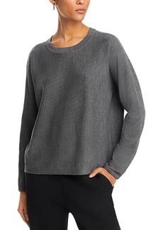 Eileen Fisher Wool Crewneck Boxy Sweater