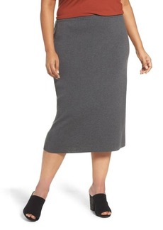 Eileen Fisher Wool Knit Pencil Skirt