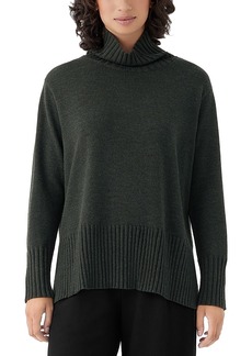 Eileen Fisher Wool Turtleneck Sweater - 100% Exclusive