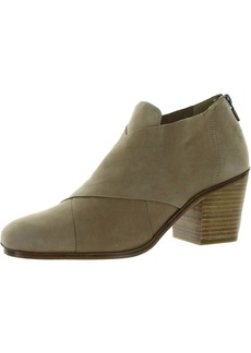 Eileen Fisher Ember Womens Leather Block Heel Ankle Boots