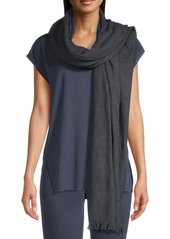 Eileen Fisher Fringed Cotton Scarf