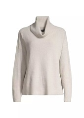 Eileen Fisher Funnel-Neck Cotton Sweater
