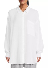 Eileen Fisher Gauze Cotton Oversized Shirt