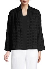 Eileen Fisher High Collar Organic Cotton Jacket
