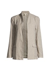 Eileen Fisher High Collar Shaped Jacket