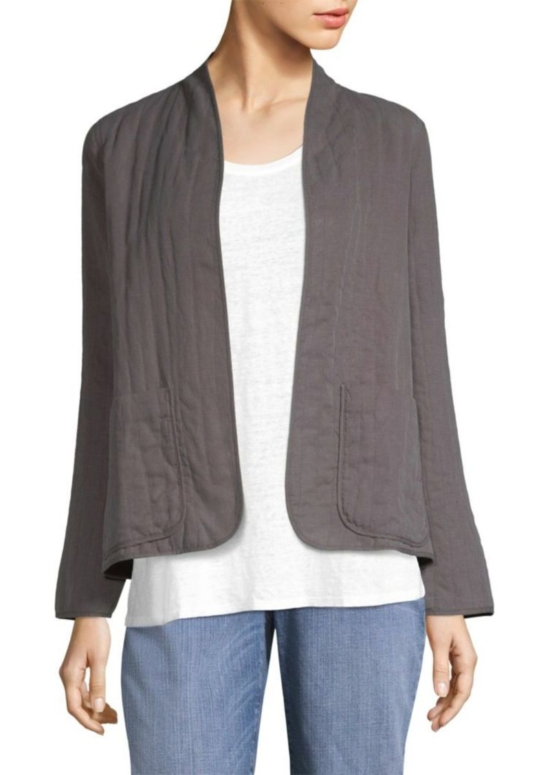 eileen fisher quilted coat