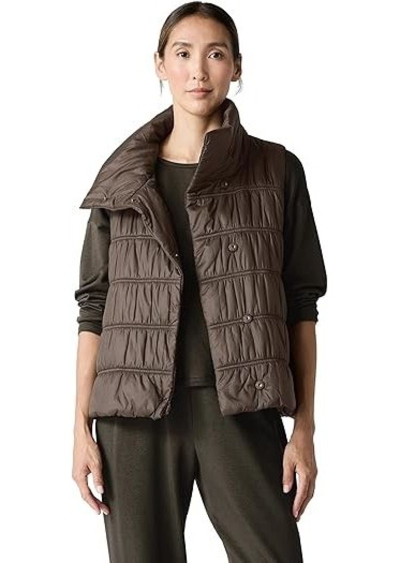 Eileen Fisher High Collar Vest