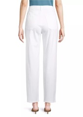 Eileen Fisher High-Rise Straight-Leg Jeans