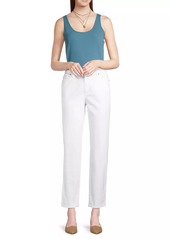 Eileen Fisher High-Rise Straight-Leg Jeans