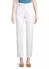 Eileen Fisher High-Rise Straight-Leg Jeans