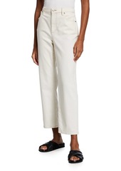 Eileen Fisher High-Waist Undyed Organic Stretch Cotton Ankle Jeans
