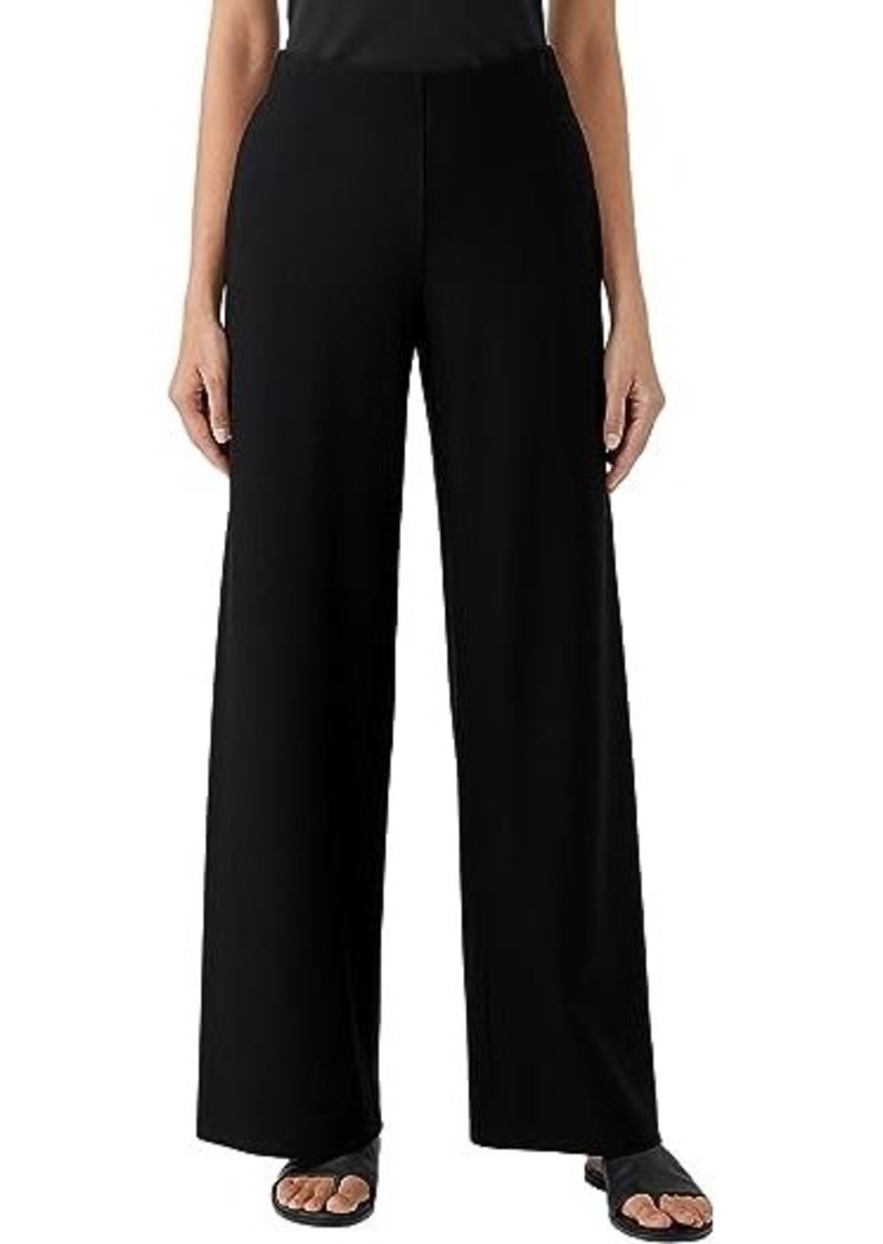 Eileen Fisher High-Waisted Wide Full Length Pants