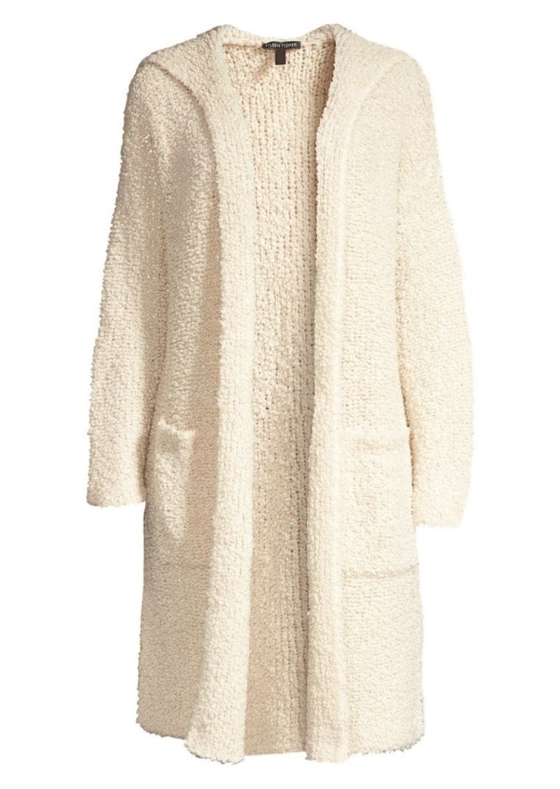 eileen fisher hooded cardigan