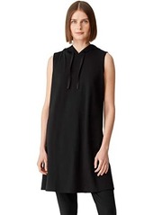 Eileen Fisher Hooded Sleeveless Knee Length Dress in Organic Cotton Stretch Jersey