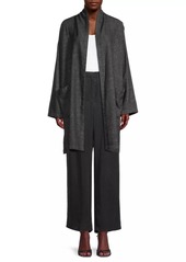 Eileen Fisher Kimono-Inspired Hemp-Cotton Coat