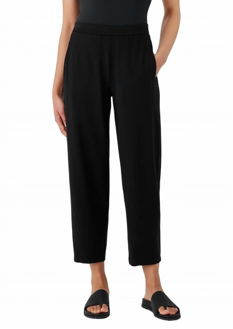 Eileen Fisher Lantern Ankle Pant In Black