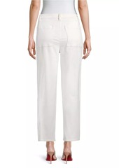 Eileen Fisher Lantern Stretch Cotton Straight-Leg Pants