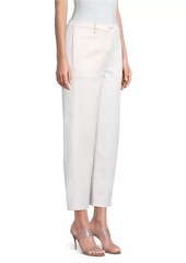 Eileen Fisher Lantern Stretch Cotton Straight-Leg Pants