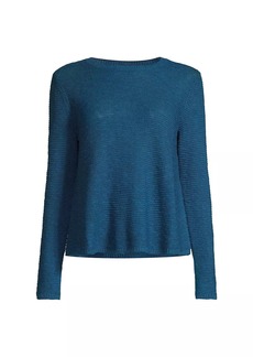 Eileen Fisher Linen & Cotton Crewneck Sweater