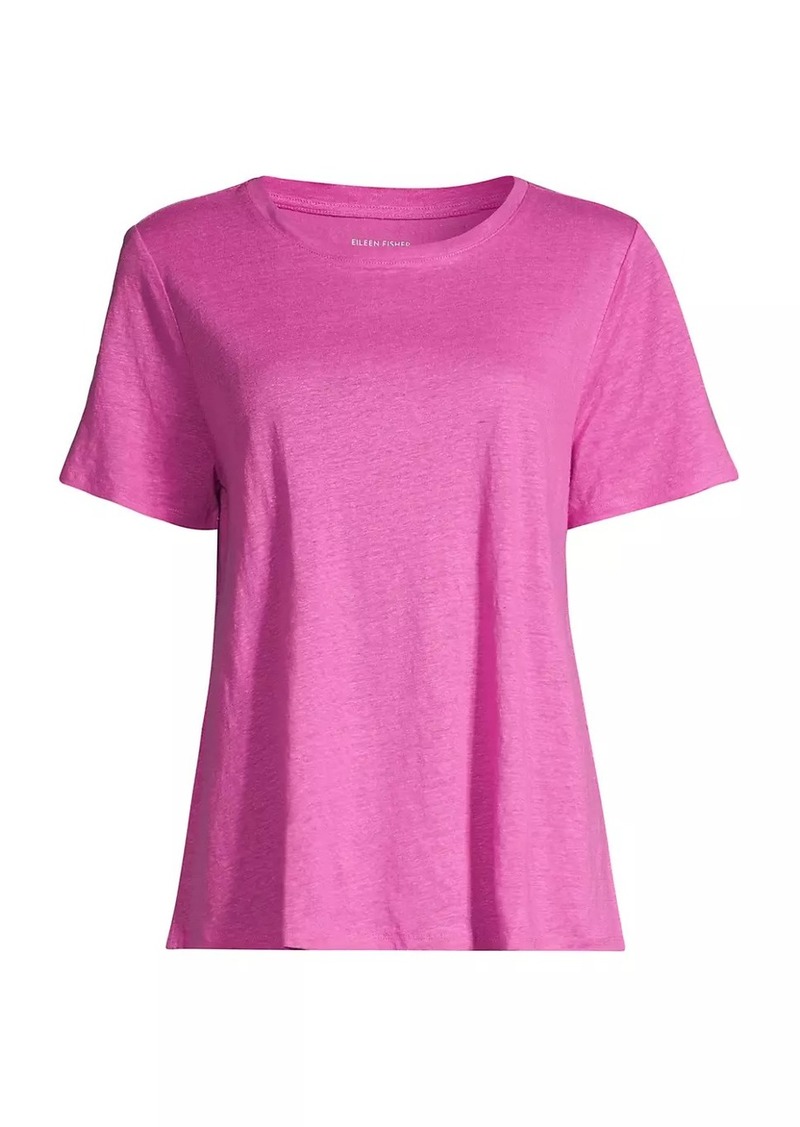 Eileen Fisher Linen Crewneck T-Shirt
