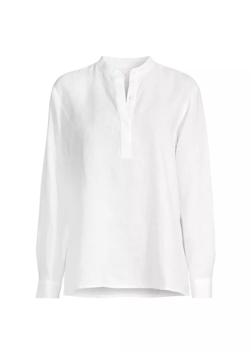 Eileen Fisher Linen Henley Top