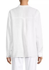 Eileen Fisher Linen Henley Top